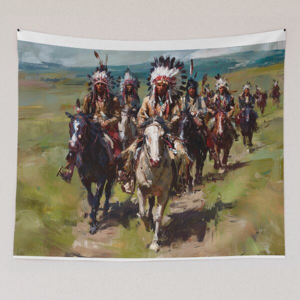Item preview, Native American Riders Across the Plains designed and sold by lautir.
