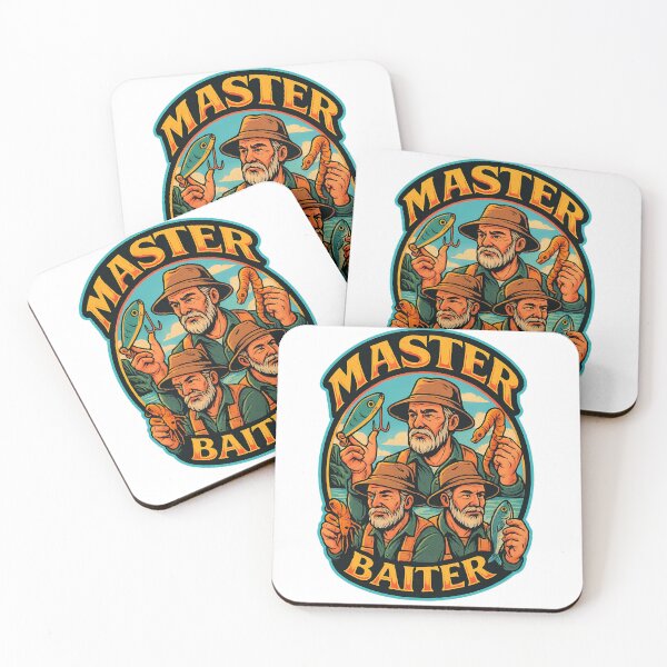 Item preview, Master Baiter – Fishing Pun with Serious Face designed and sold by Aryabek.