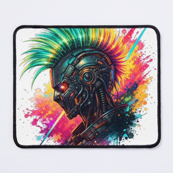 Artikelvorschau, Neon Cyberpunk Mohawk Android entworfen und verkauft von the-dovlat.