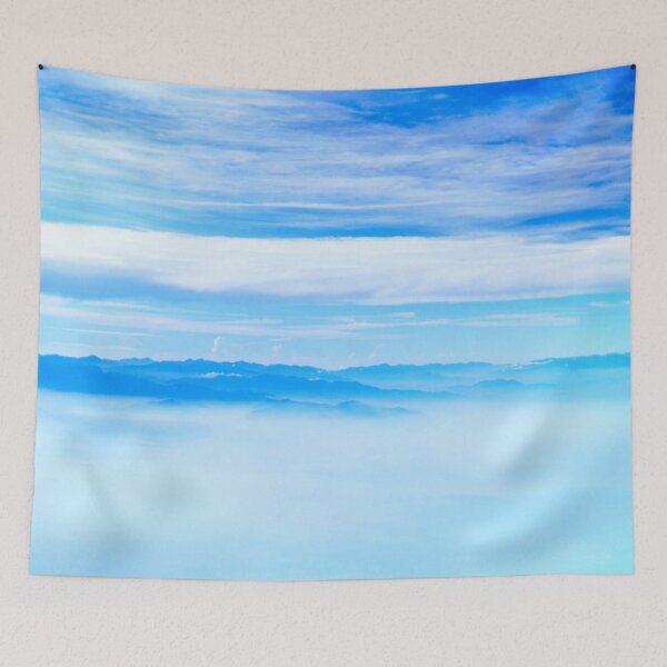 Item preview, Blue And White Heavenly Snow Mountains And Clouds Taichung Taiwan designed and sold by KateLCardsNMore.