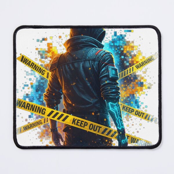 Item preview, Hooded Hacker - Warning Tape - Keep Out designed and sold by the-dovlat.