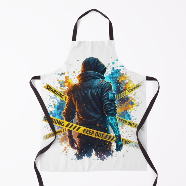 Item preview, Hooded Hacker - Warning Tape - Keep Out designed and sold by the-dovlat.
