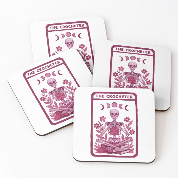 Item preview, The Crocheter Funny Crochet Skeleton Tarot Crochet designed and sold by LuminOrb.