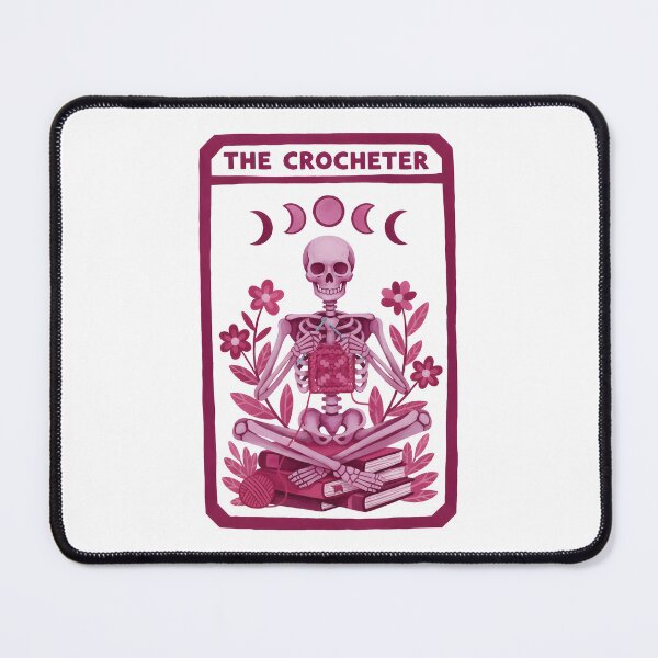 Item preview, The Crocheter Funny Crochet Skeleton Tarot Crochet designed and sold by LuminOrb.