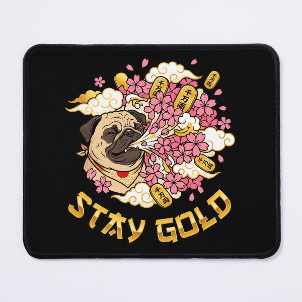 Item preview, Sneezing Pug Scattering Sakura Flowers and Gold Ingots designed and sold by Tong4130.