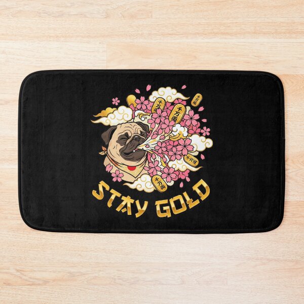 Item preview, Sneezing Pug Scattering Sakura Flowers and Gold Ingots designed and sold by Tong4130.