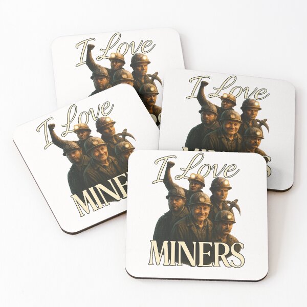 Item preview,  I Love Miners Classic Edition – Coal Worker Visual Gag designed and sold by Places On Earth.