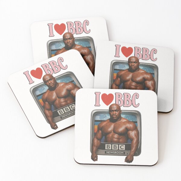 Item preview, I Love BBC – Muscular Man in Retro Television Gag designed and sold by Places On Earth.