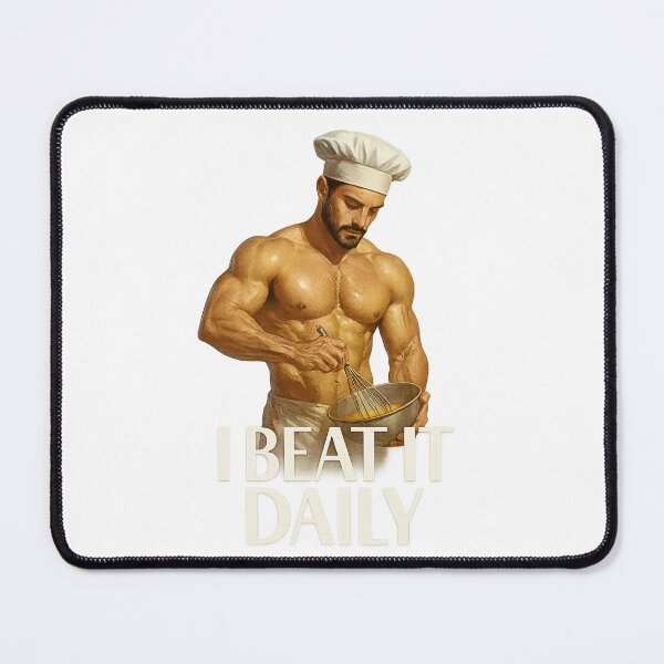 Item preview, I Beat It Daily – Buff Chef Mixing Bowl Joke designed and sold by Places On Earth.