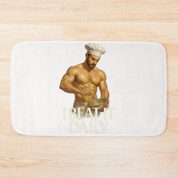 Item preview, I Beat It Daily – Buff Chef Mixing Bowl Joke designed and sold by Places On Earth.