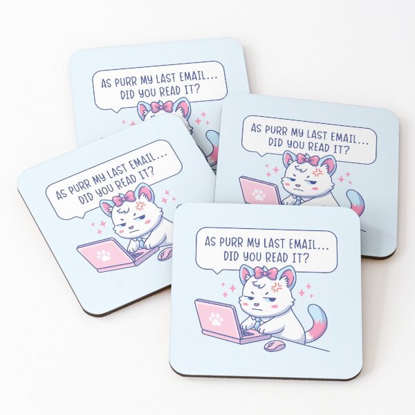 Item preview, As Purr My Last Email - Funny Cat Office Humor Work Pun designed and sold by Brogress Project.