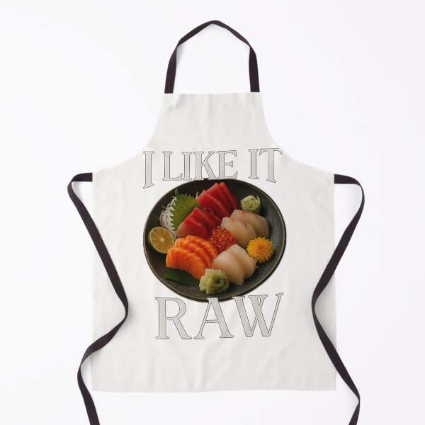 Item preview, I Like It Raw – Edgy Sashimi Plate with Food Humor designed and sold by Places On Earth.