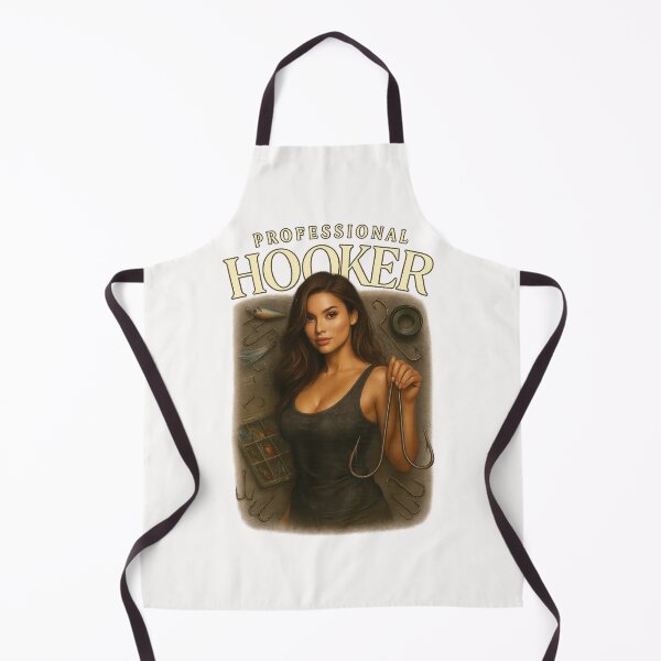 Item preview, Professional Hooker – Fishing Joke with Glamorous Twist designed and sold by Places On Earth.