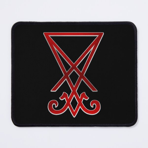 Item preview, Sigil of Lucifer • Metallic Red • Silver Outlines designed and sold by StudioPurpleOctopus.