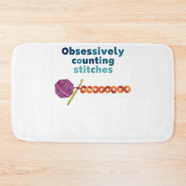 Item preview, Obsessively Counting Stitches Funny Crochet Lover designed and sold by LuminOrb.