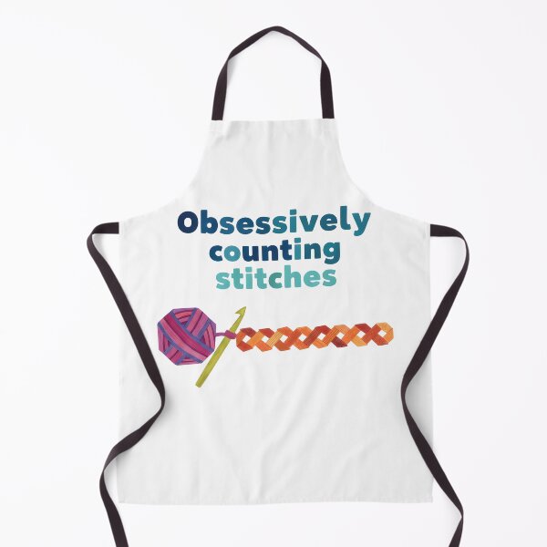 Item preview, Obsessively Counting Stitches Funny Crochet Lover designed and sold by LuminOrb.