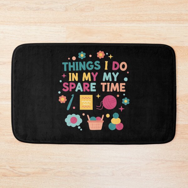 Item preview, Things I Do In My My Spare Time Funny Crochet designed and sold by LuminOrb.