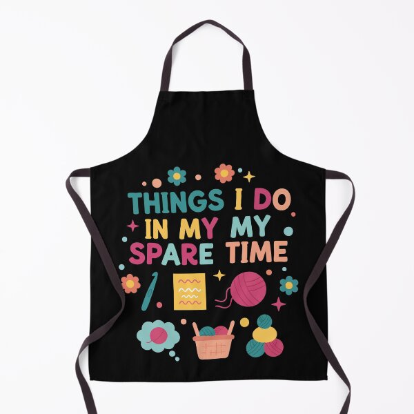 Item preview, Things I Do In My My Spare Time Funny Crochet designed and sold by LuminOrb.