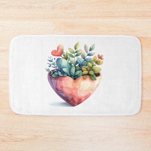 Item preview, Growing Love Heart – Soft Botanical Valentine Artwork designed and sold by Beamiverse.