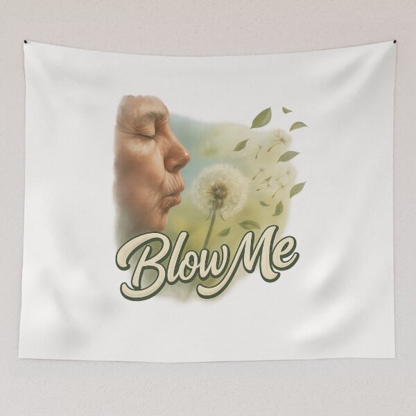 Item preview, Blow Me – Elderly Person with Dandelion Gag designed and sold by Places On Earth.