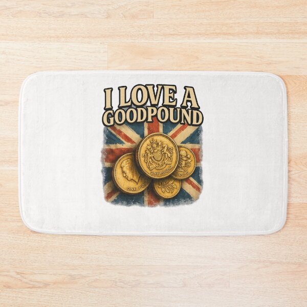Item preview, I Love a Good Pound – British Coin and Flag Gag designed and sold by Places On Earth.