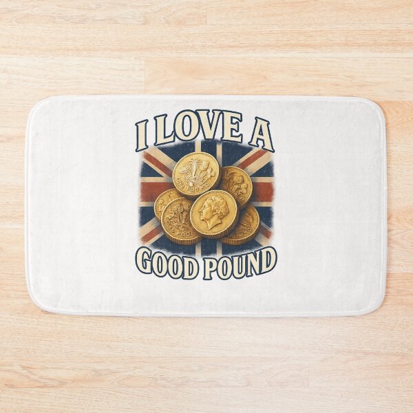 Item preview, I Love a Good Pound – Union Jack and British Money Joke designed and sold by Places On Earth.