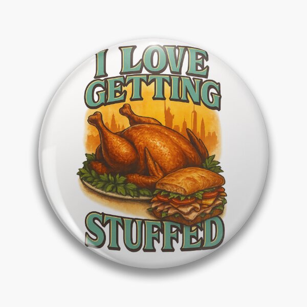 Item preview, I Love Getting Stuffed – Roast Dinner and City Backdrop Gag designed and sold by Places On Earth.