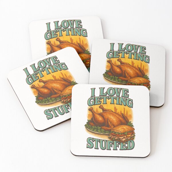 Item preview, I Love Getting Stuffed – Roast Dinner and City Backdrop Gag designed and sold by Places On Earth.