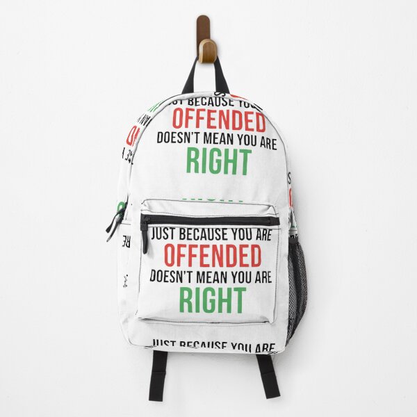Item preview, Just Because You are Offended, Doesn't Mean You're Right charlie kirk Essential T-Shirt or sticker designed and sold by MotivAura.