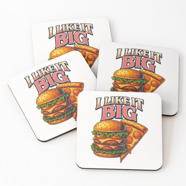 Item preview, I Like It Big – Oversized Burger and Slice Comedy  designed and sold by Places On Earth.