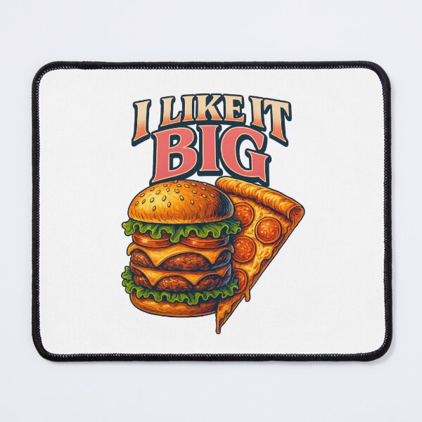 Item preview, I Like It Big – Oversized Burger and Slice Comedy designed and sold by Places On Earth.