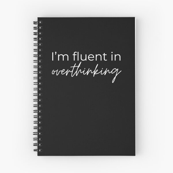 Item preview, I'm fluent in overthinking designed and sold by youniversum-eu.