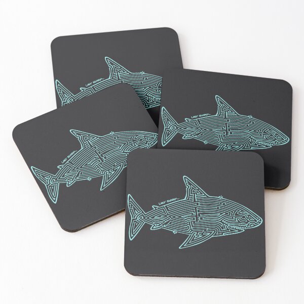 Item preview, Shark Maze (outline) designed and sold by TomiAx.
