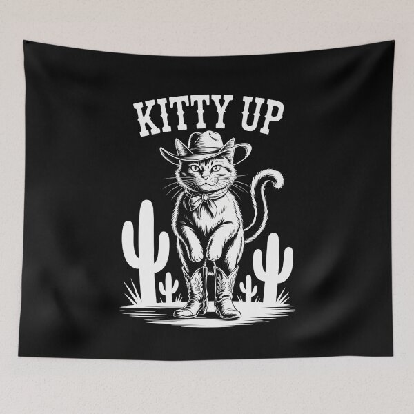 Item preview, Country Music Lovers Funny Cowboy Cat designed and sold by SyncSusscess.