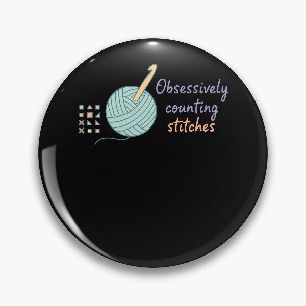 Item preview, Obsessively Counting Stitches Funny Crochet Lover designed and sold by LuminOrb.