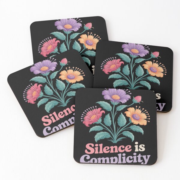 Item preview, Silence Is Complicity Subtle Flower Shirt Political Activism designed and sold by Voidbinder.
