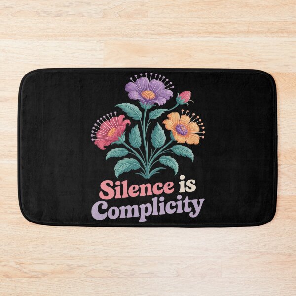 Item preview, Silence Is Complicity Subtle Flower Shirt Political Activism designed and sold by Voidbinder.