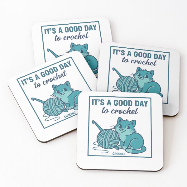 Item preview, Its A Good Day To Crochet Cat Yarn Lovers designed and sold by LuminOrb.