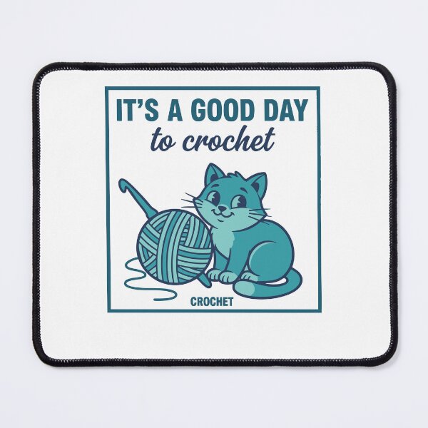 Item preview, Its A Good Day To Crochet Cat Yarn Lovers designed and sold by LuminOrb.