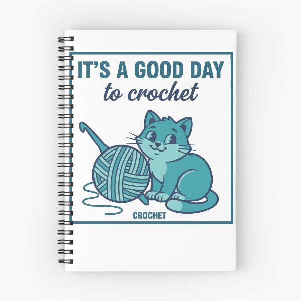 Item preview, Its A Good Day To Crochet Cat Yarn Lovers designed and sold by LuminOrb.