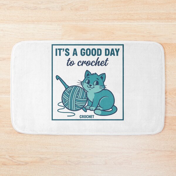 Item preview, Its A Good Day To Crochet Cat Yarn Lovers designed and sold by LuminOrb.