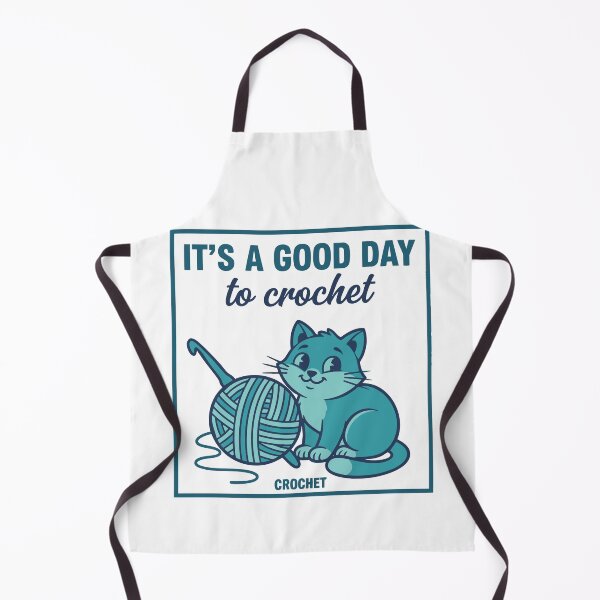 Item preview, Its A Good Day To Crochet Cat Yarn Lovers designed and sold by LuminOrb.