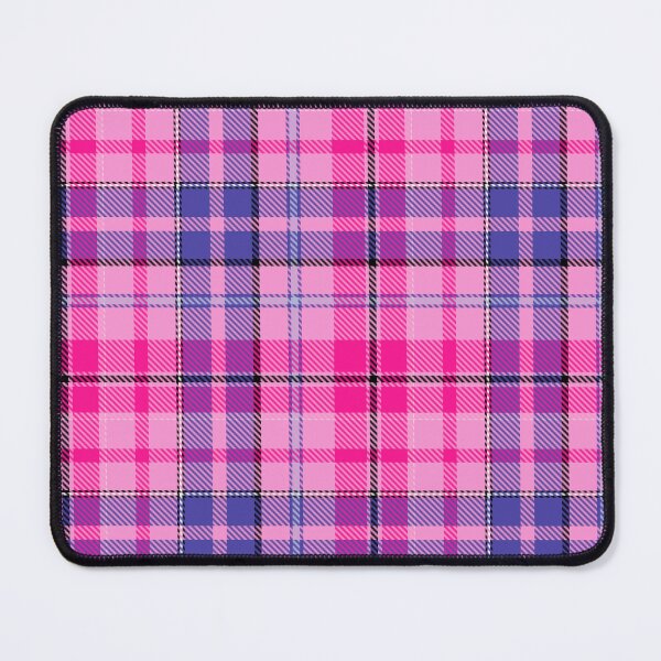 Item preview, Blue and Pink Tartan Plaid On Pink Background  designed and sold by PatternTitan.