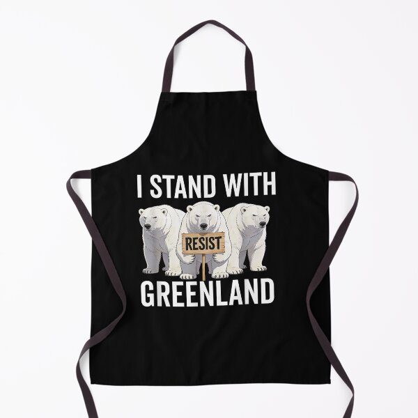 Item preview, I Stand with Greenland Protest Polar Bear Greenland Denmark designed and sold by Alluka Brand.