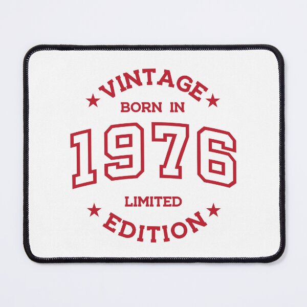 Item preview, Born in 1976 - Retro Style Print Red designed and sold by Viktor Milana.