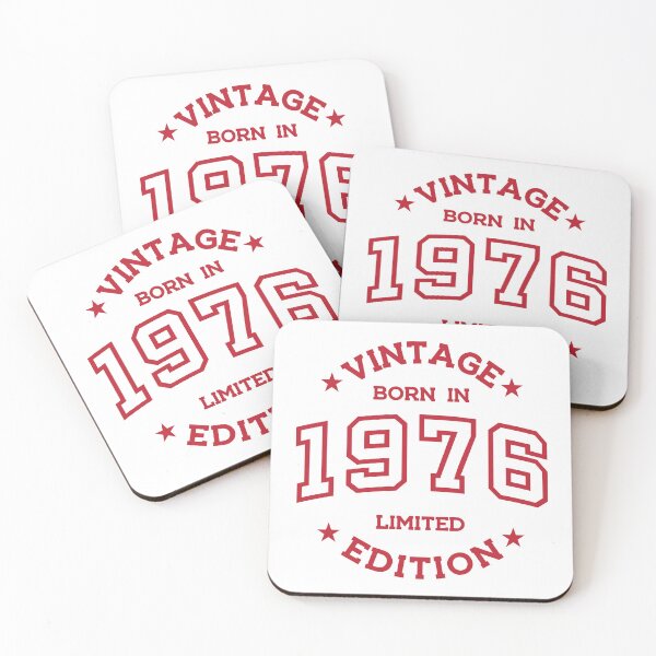 Item preview, Born in 1976 - Retro Style Print Red designed and sold by Viktor Milana.