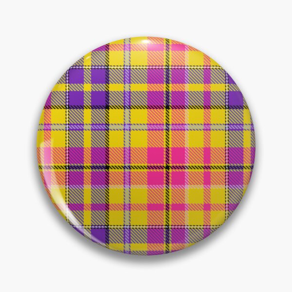 Item preview, Blue and Pink Tartan Plaid On Yellow Background  designed and sold by PatternTitan.