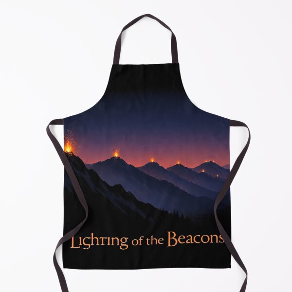 Item preview, Lighting the Beacons Epic Fantasy Scene designed and sold by Retr0Tshirts.