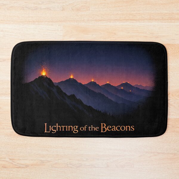 Item preview, Lighting the Beacons Epic Fantasy Scene designed and sold by Retr0Tshirts.