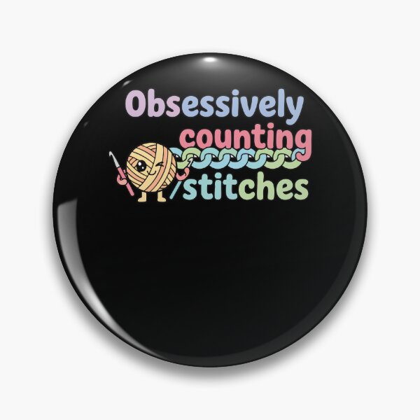 Item preview, Funny Crochet Obsessively Counting Stitches Yarn designed and sold by LuminOrb.